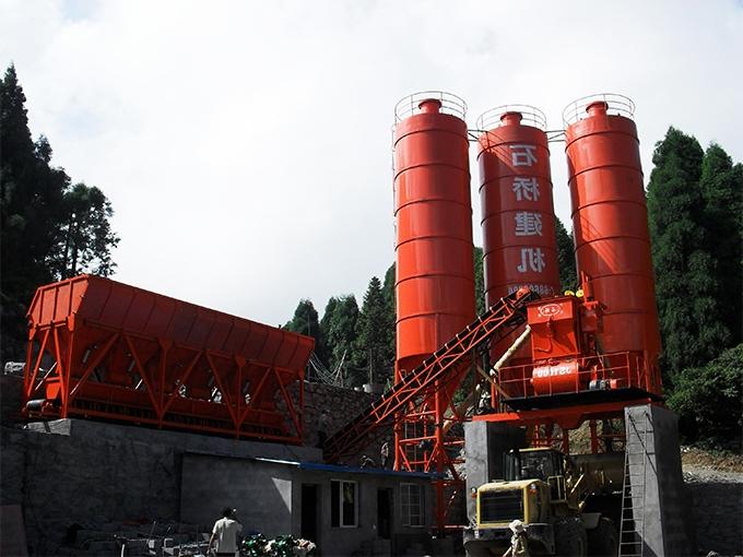 Sichuan JS1000 mixing plant